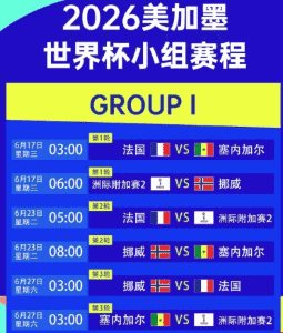 2026世界杯焦点战